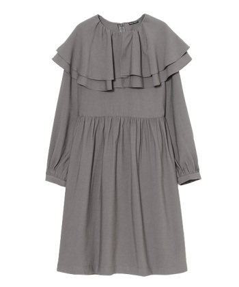 
FRILL COLLAR ONE-PIECE