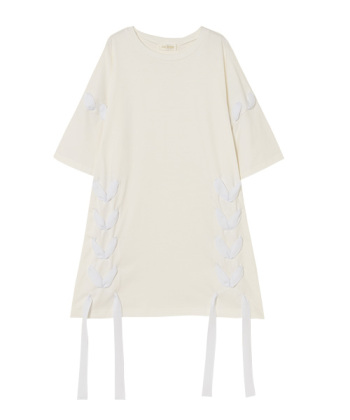 CROSSED RIBBON ONE-PIECE