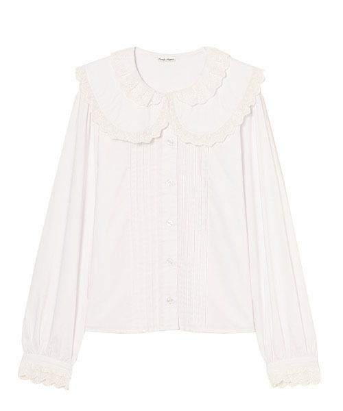 FRILL COLLAR BLOUSE