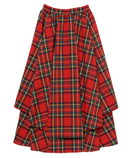 SWOON CHECK LONG SKIRT