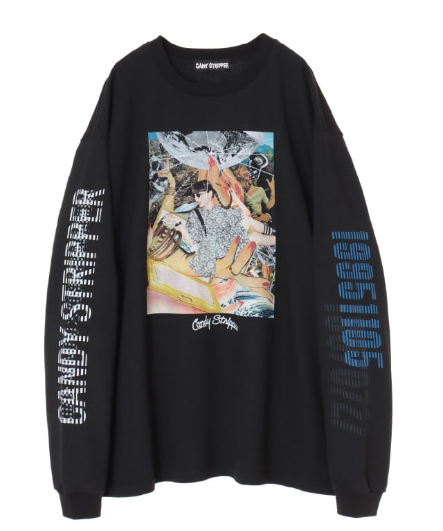 河村康輔×秋元梢× Candy Stripper PHOTO COLLAGE L/S TEE COLOR