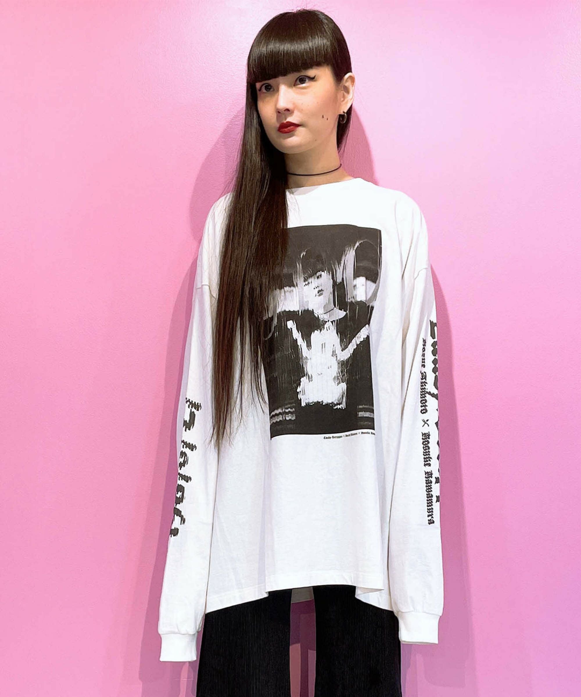 河村康輔×秋元梢】PHOTO COLLAGE L/S TEE(MONO) | Candy Stripper