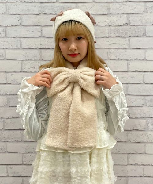 BOA RIBBON MUFFLER | Candy Stripper（キャンディ ストリッパー