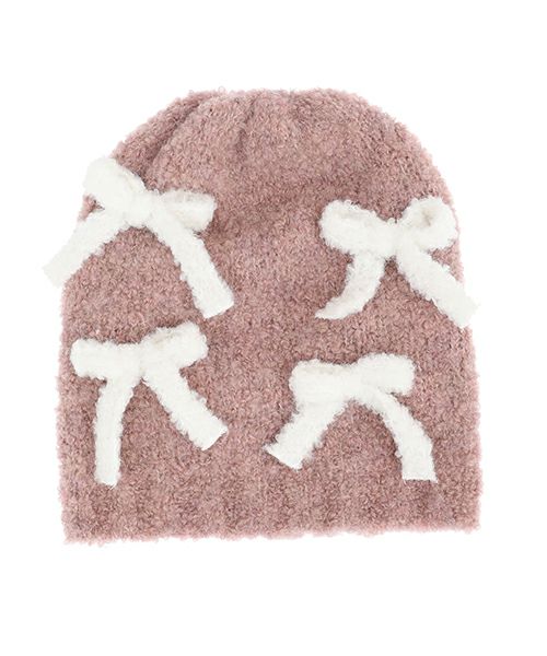 FLUFFY RIBBON BEANIE | Candy Stripper（キャンディ ストリッパー