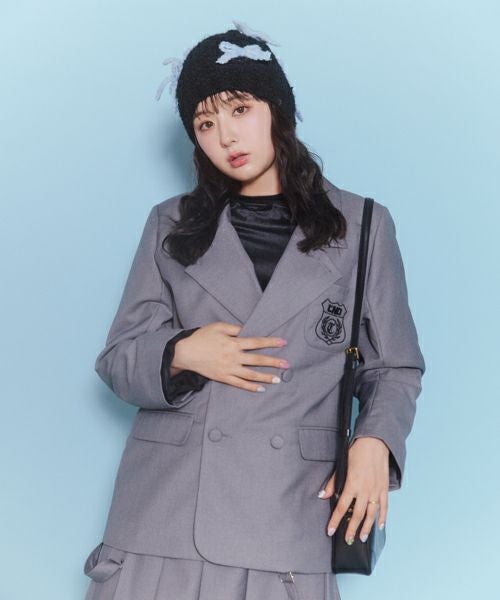 FLUFFY RIBBON BEANIE | Candy Stripper（キャンディ ストリッパー