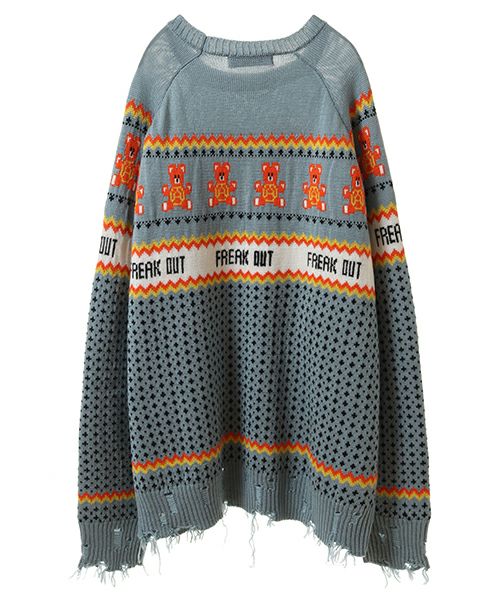 ANARCHY BEAR NORDIC KNIT | Candy Stripper（キャンディ ストリッパー