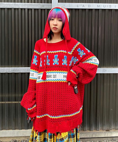 ANARCHY BEAR NORDIC KNIT | Candy Stripper（キャンディ ストリッパー