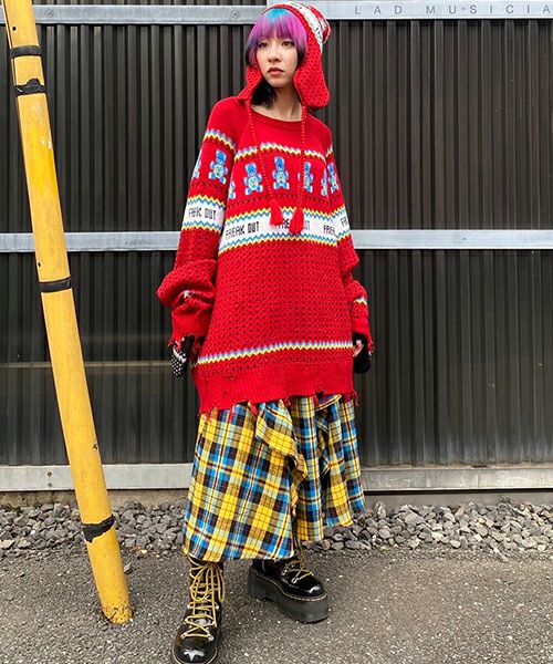 ANARCHY BEAR NORDIC KNIT | Candy Stripper（キャンディ ストリッパー