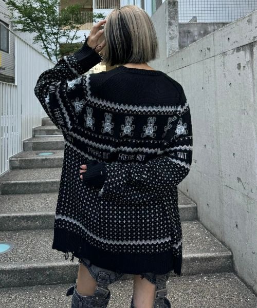 ANARCHY BEAR NORDIC KNIT | Candy Stripper（キャンディ ストリッパー