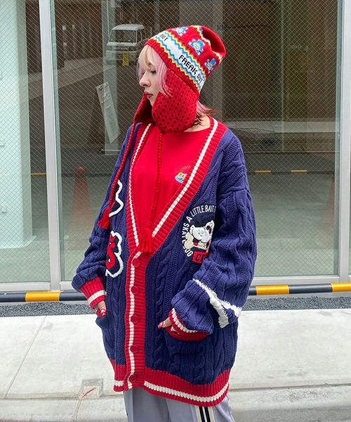 CS COLLEGE KNIT CARDIGAN | Candy Stripper（キャンディ ストリッパー