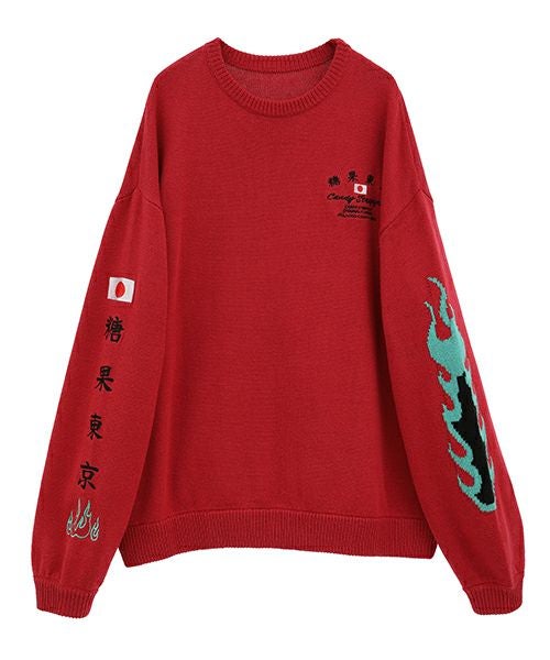 CANDY SOUVENIR EMBROIDERY KNIT | Candy Stripper（キャンディ