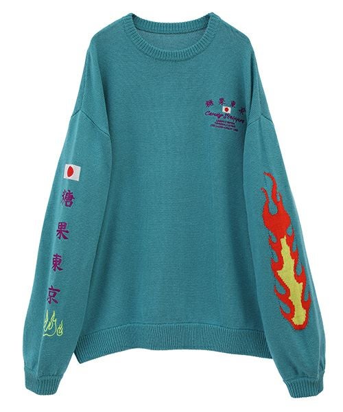 CANDY SOUVENIR EMBROIDERY KNIT | Candy Stripper（キャンディ
