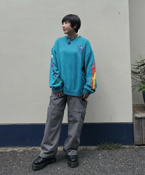 CANDY SOUVENIR EMBROIDERY KNIT | Candy Stripper（キャンディ