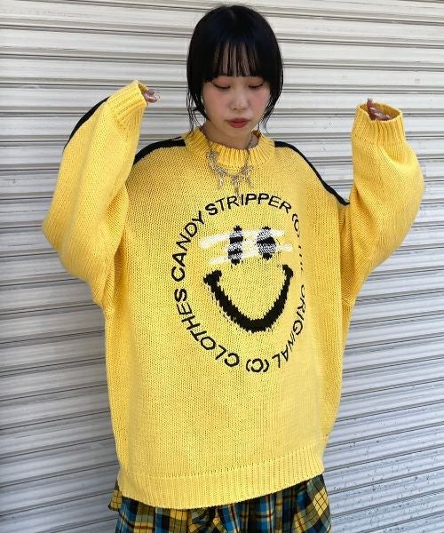 BLINDFOLDED SMILE KNIT | Candy Stripper（キャンディ ストリッパー