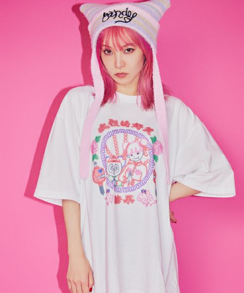 LiSA】LISA＆PEPE NEON SIGN TEE | Candy Stripper（キャンディ