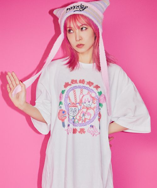 LiSA】LISA＆PEPE NEON SIGN TEE | Candy Stripper（キャンディ