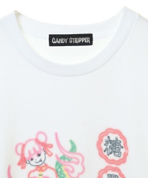 LiSA】ANOTHER Great Day NEON SIGN L/S TEE | Candy Stripper