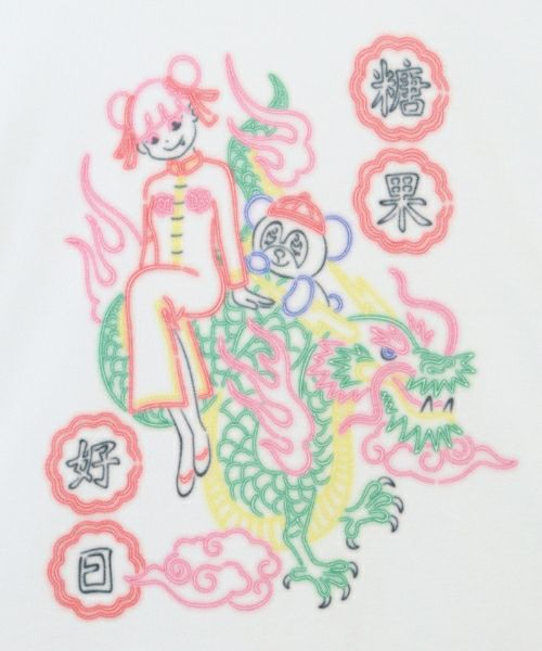 LiSA】ANOTHER Great Day NEON SIGN L/S TEE | Candy Stripper