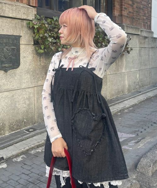 RIBBON SEE THROUGH TOPS | Candy Stripper（キャンディ ストリッパー