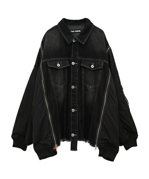 COMBINED DENIM JACKET | Candy Stripper（キャンディ ストリッパー