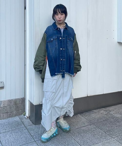 COMBINED DENIM JACKET | Candy Stripper（キャンディ ストリッパー