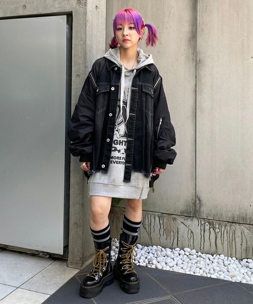 COMBINED DENIM JACKET | Candy Stripper（キャンディ ストリッパー