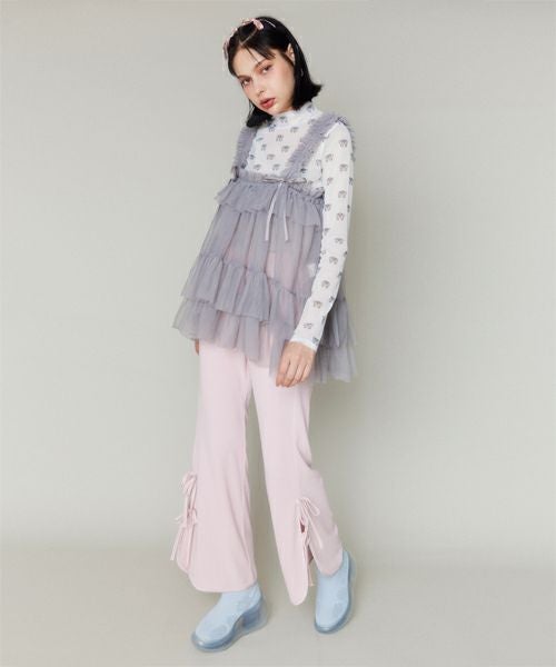 STRINGSLIT FLARED PANTS | Candy Stripper（キャンディ ストリッパー