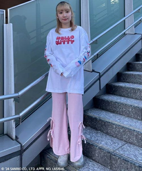 STRINGSLIT FLARED PANTS | Candy Stripper（キャンディ ストリッパー