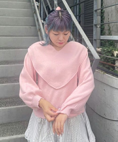 ♡COLLAR KNIT | Candy Stripper（キャンディ ストリッパー 