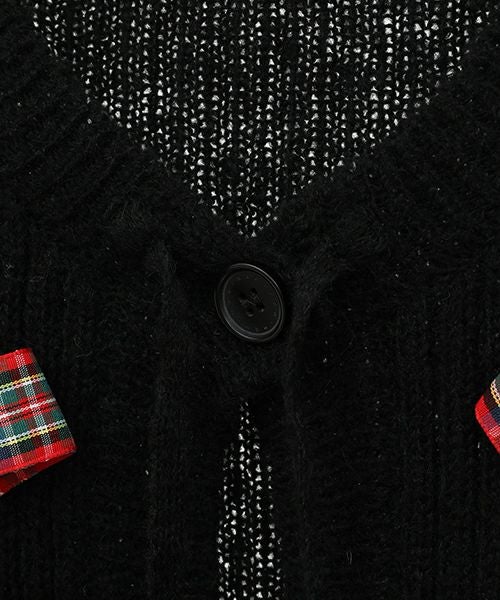 FANCY RIBBON KNIT CARDIGAN | Candy Stripper(キャンディ FANCY RIBBON KNIT CARDIGAN | Candy Stripper(キャンディ