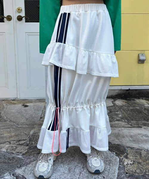 FRILL MESH JERSEY SKIRT | Candy Stripper（キャンディ ストリッパー
