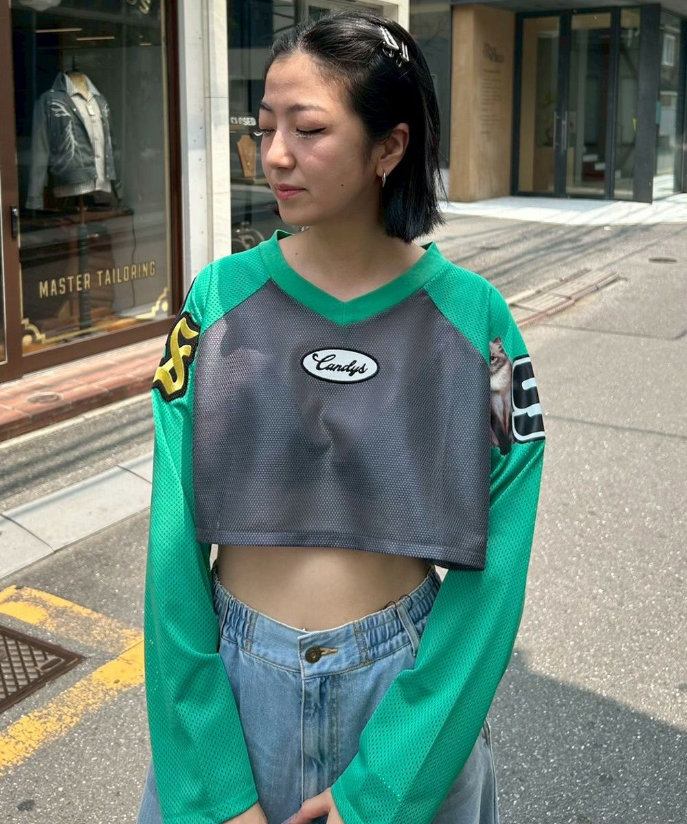 CS MESH SHORT TOPS | Candy Stripper（キャンディ ストリッパー