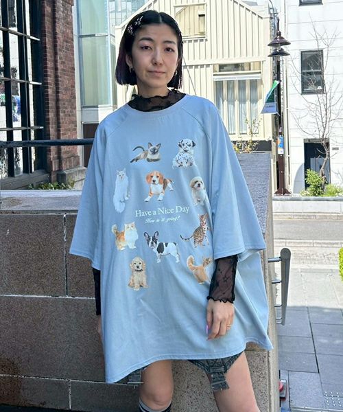 HAVE A NICE DAY BIG TEE | Candy Stripper（キャンディ ストリッパー