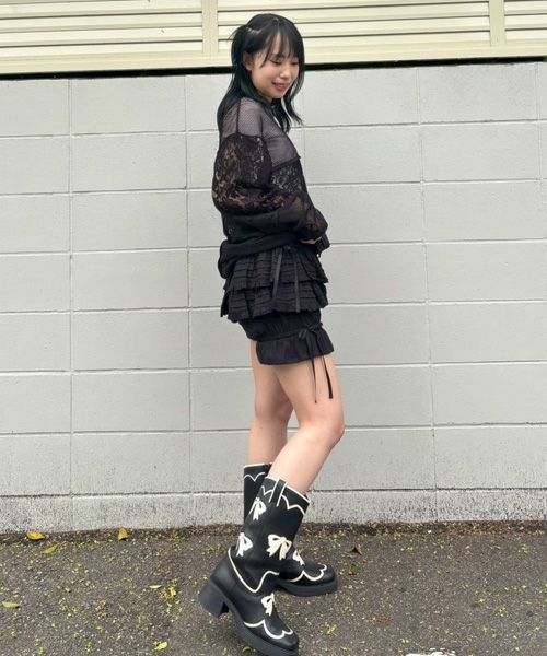 RIBBON WESTERN BOOTS | Candy Stripper（キャンディ ストリッパー