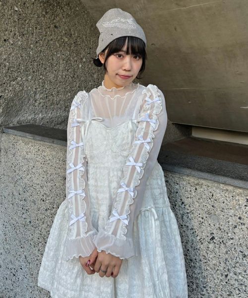 DOLLY RIBBON TULLE TOPS | Candy Stripper（キャンディ ストリッパー