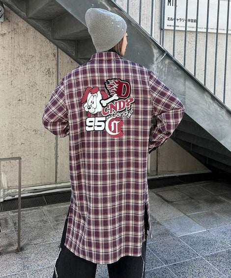 RIBBON STRIPE SHIRT | Candy Stripper（キャンディ ストリッパー 