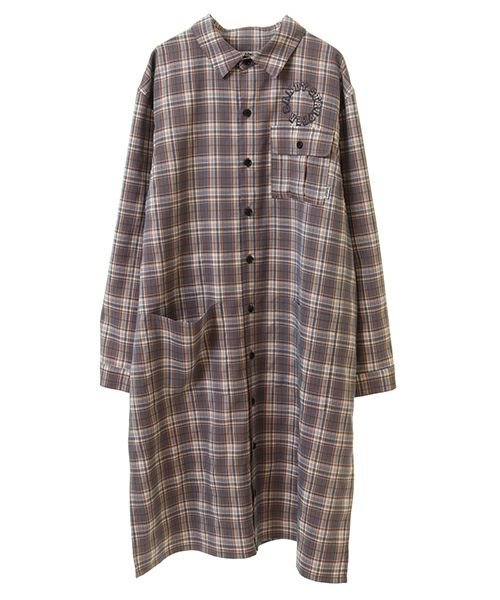 CND PATCHED SHIRT ONE-PIECE | Candy Stripper（キャンディ