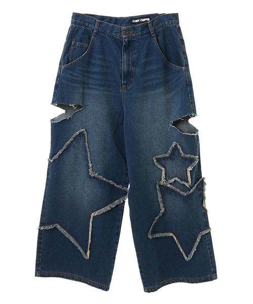 STAR PATCHED DENIM PANTS | Candy Stripper（キャンディ ストリッパー