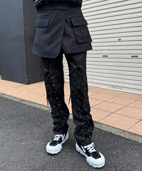 LACE UP LAYERED PANTS | Candy Stripper（キャンディ ストリッパー