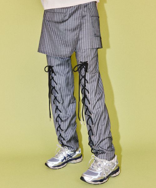 LACE UP LAYERED PANTS | Candy Stripper（キャンディ ストリッパー