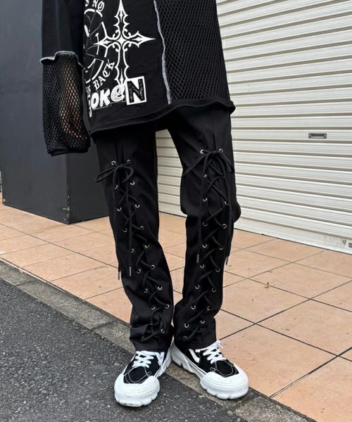 LACE UP LAYERED PANTS | Candy Stripper（キャンディ ストリッパー