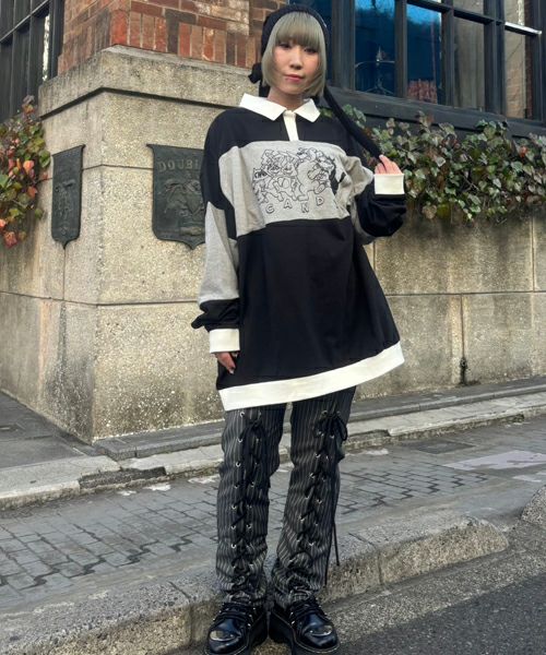 LACE UP LAYERED パンツ　キャンディストリッパー LACE UP LAYERED PANTS | Candy Stripper（キャンディ ストリッパー