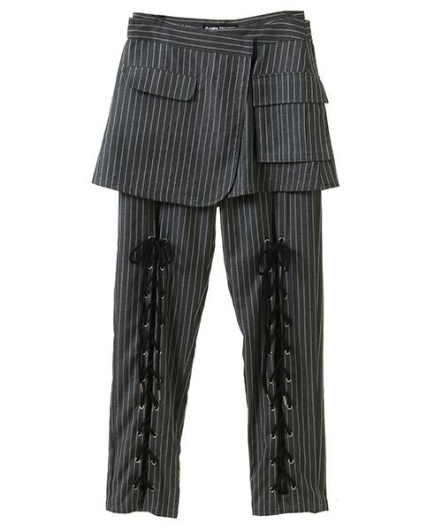 LACE UP LAYERED PANTS | Candy Stripper（キャンディ ストリッパー
