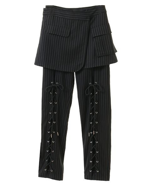 LACE UP LAYERED PANTS | Candy Stripper（キャンディ ストリッパー