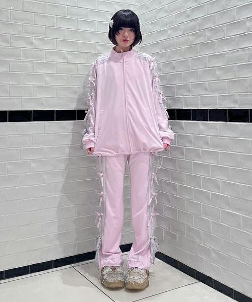 RIBBON RIBBON JERSEY BLOUSON | Candy Stripper（キャンディ