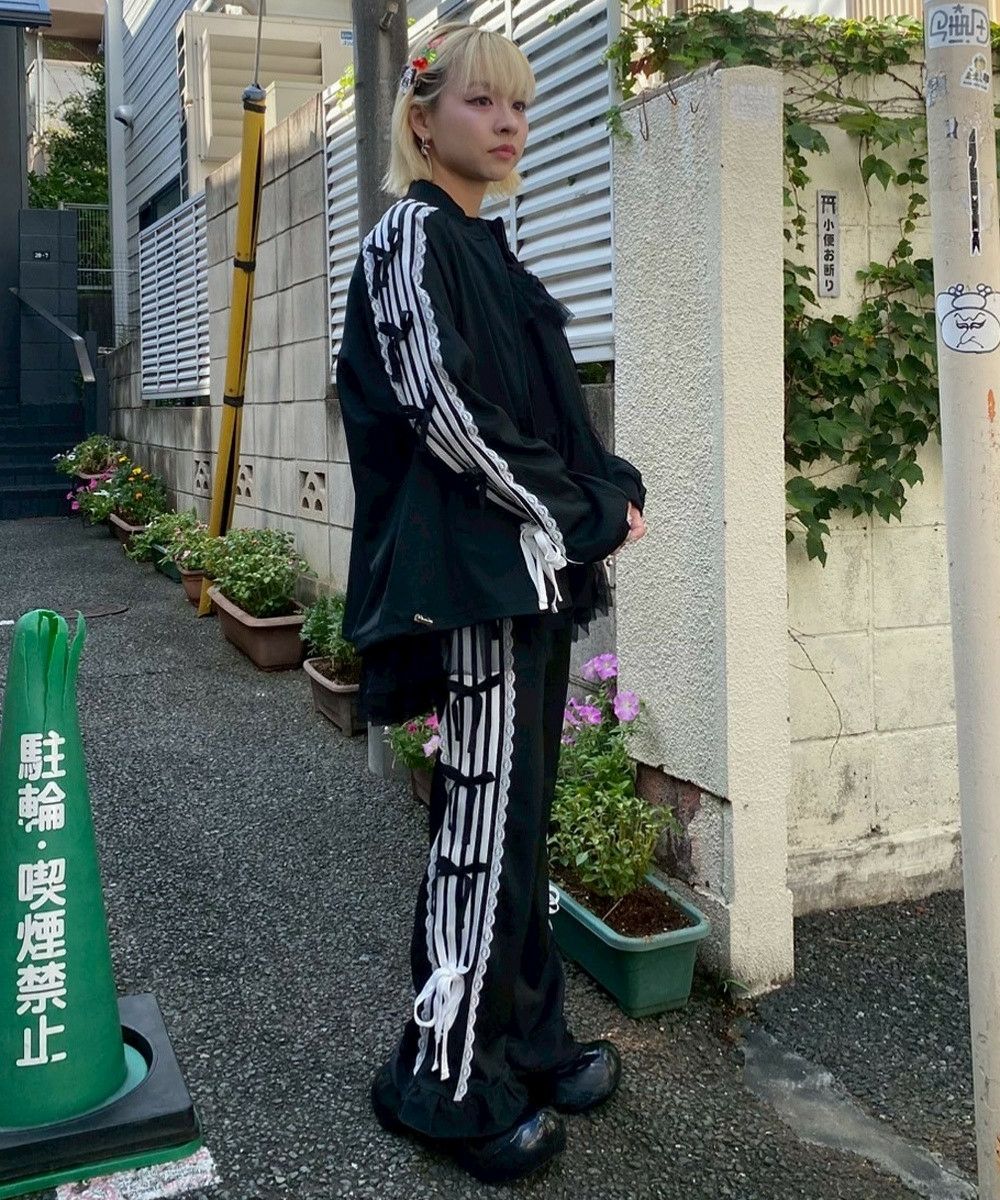 RIBBON RIBBON JERSEY BLOUSON | Candy Stripper（キャンディ