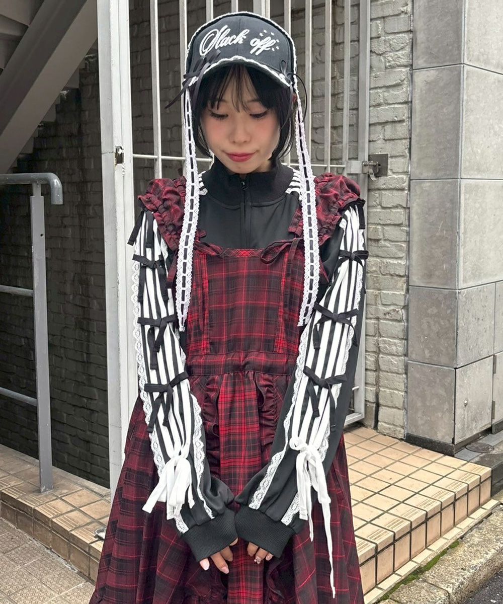 RIBBON RIBBON JERSEY BLOUSON | Candy Stripper（キャンディ