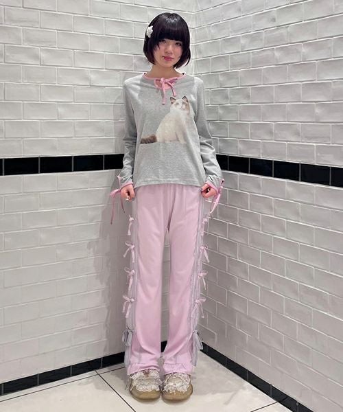RIBBON RIBBON JERSEY PANTS | Candy Stripper（キャンディ