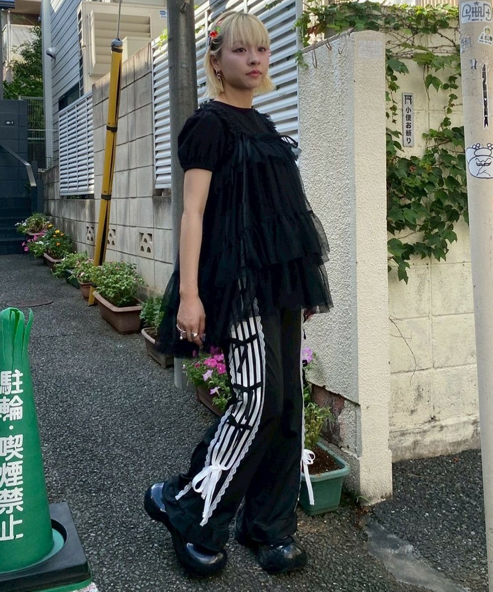 RIBBON RIBBON JERSEY PANTS | Candy Stripper（キャンディ