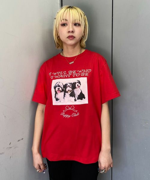 PUPPY CLUB TEE | Candy Stripper（キャンディ ストリッパー